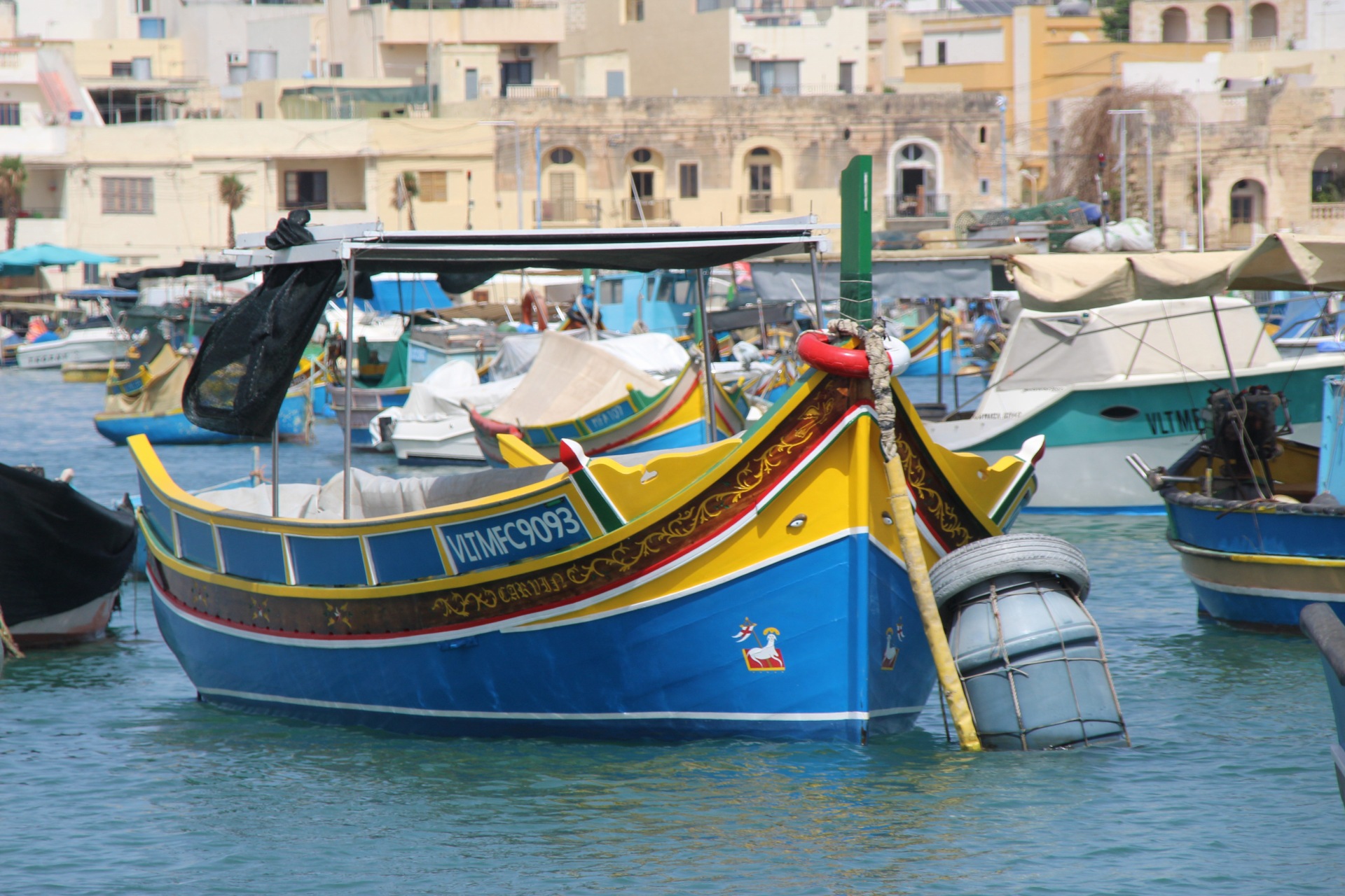 Vismarkt in Marsaxlokk bezocht